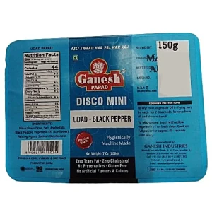 Ganesh Urad Black Pepper Papad 150 gms